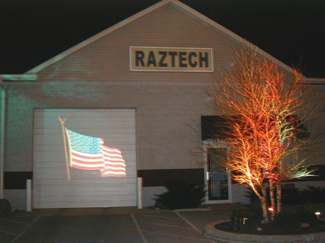 american flag projector